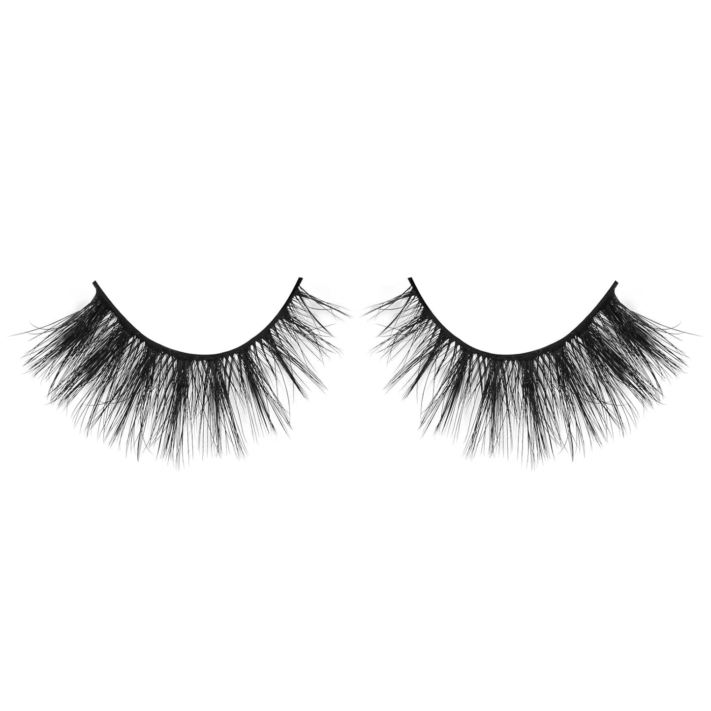 Lashes Mink False Eyelashes Natural Wispy Lashes Soft Faux Mink Lashes Fluffy False Lashes 16MM A04