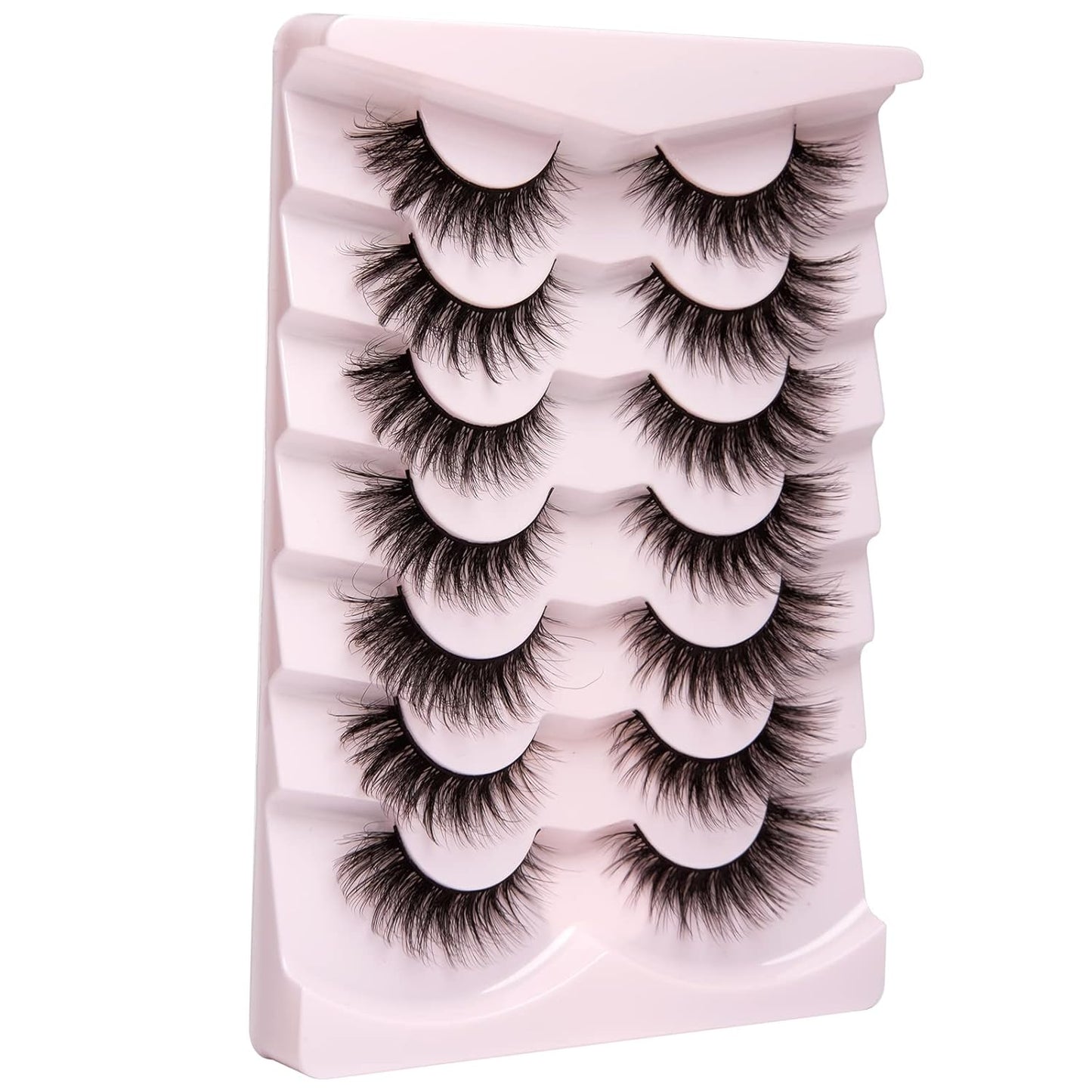 Lashes Mink False Eyelashes Natural Wispy Lashes Soft Faux Mink Lashes Fluffy False Lashes 16MM A04