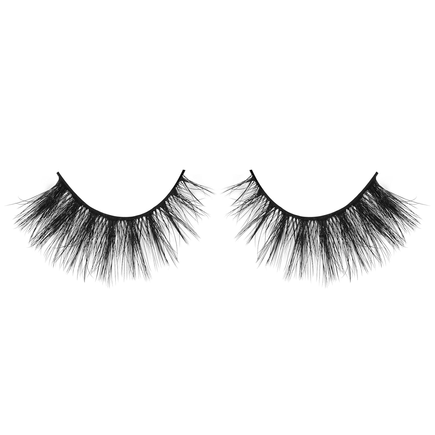 Lashes Mink False Eyelashes Natural Wispy Lashes Soft Faux Mink Lashes Fluffy False Lashes 16MM A04